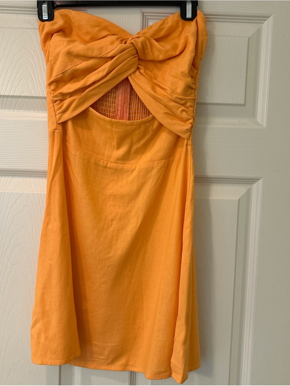 Princess Polly Orange Smocked Strap Dress
